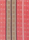 Beige and orange striped ticking. Extra soft. Spain c.1940 - Lot of 3 pieces