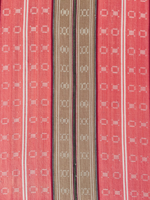 Beige and orange striped ticking. Extra soft. Spain c.1940 - Lot of 3 pieces