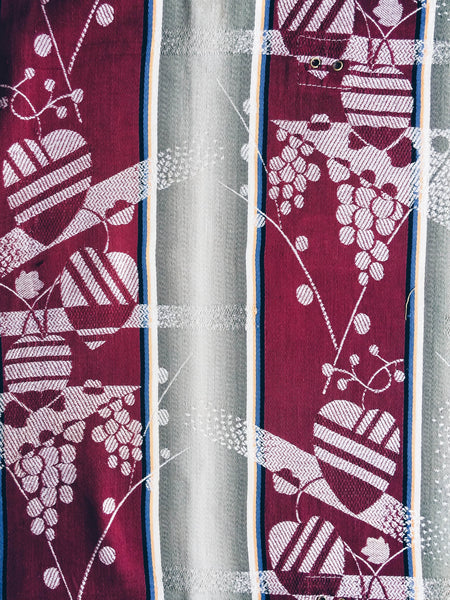 RedFALSE Stripes Antique European Ticking Fabric Recovered Panels REC-RA-ROJO-003 - Ticking Depot