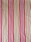 DISTRESSED - Ticking in beige, yellow and red stripes. Spain c.1950 - Lot of 4 pieces