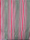 Ticking in beige, pink and red stripes. Spain c.1950 - 48×166 cm