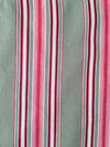 Ticking in beige, pink and red stripes. Spain c.1950 - 48×166 cm