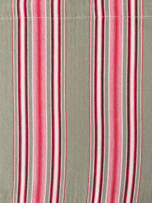 Red Stripes Antique European Ticking Fabric Recovered Panels REC-RA-ROJO-007 - Ticking Depot