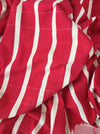 Ticking in white and red stripes. Spain c.1950 - Lot of 3 pieces