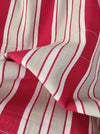 Ticking in white, beige and red stripes. Spain c.1950 - Lot of 2 pieces