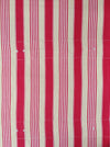 Ticking in white, beige and red stripes. Spain c.1950 - Lot of 3 pieces