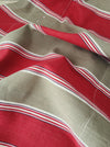 Ticking in beige and red stripes. Spain c.1950 - Lot of 4 pieces