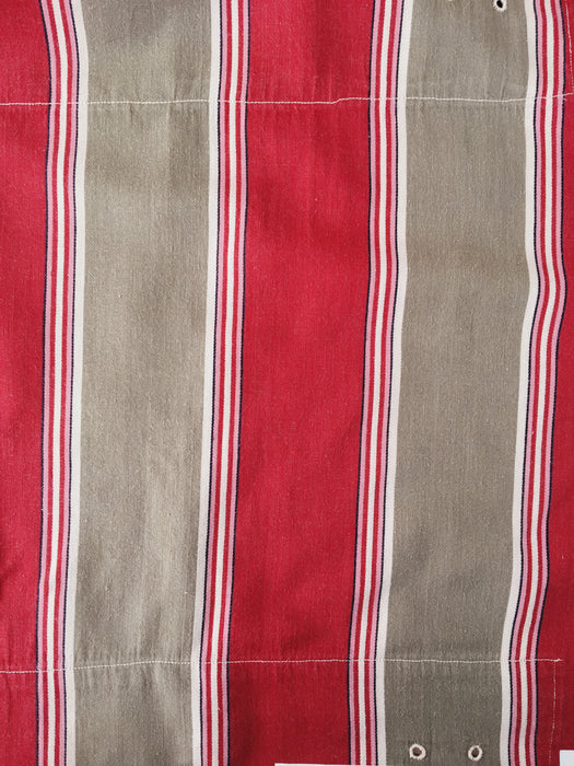 Ticking in beige and red stripes. Spain c.1950 - Lot of 4 pieces