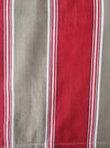 Ticking in beige and red stripes. Spain c.1950 - Lot of 4 pieces