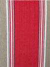Ticking in beige and red stripes. Spain c.1950 - Lot of 3 pieces
