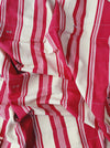 Ticking in beige and red stripes. Spain c.1950 - Lot of 2 pieces