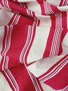 Ticking in beige and red stripes. Spain c.1950 - Lot of 2 pieces