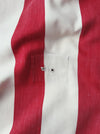 Ticking with wide stripes red and white. Spain c.1950