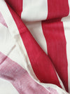 Ticking with wide stripes red and white. Spain c.1950