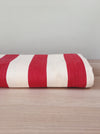 Ticking with wide stripes red and white. Spain c.1950