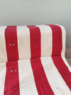 Ticking with wide stripes red and white. Spain c.1950