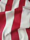 Ticking with wide stripes red and white. Spain c.1950