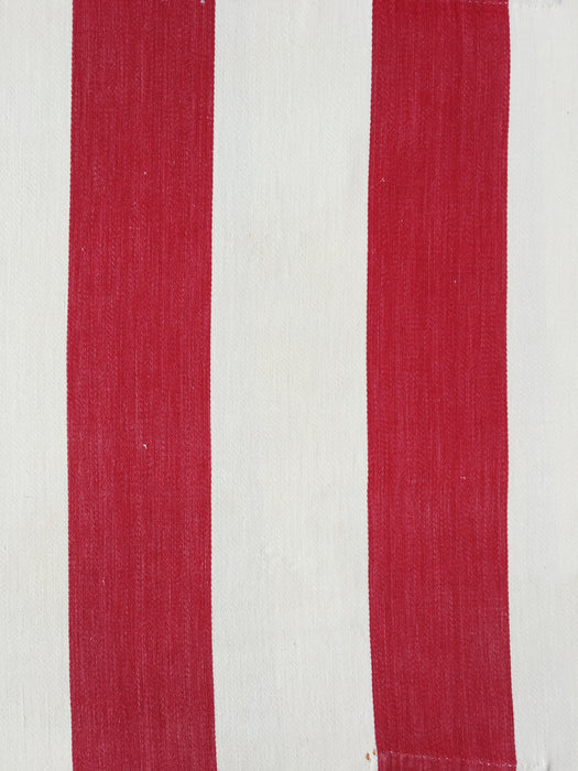 Ticking with wide stripes red and white. Spain c.1950