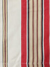 Red, taupe, and brown striped ticking. Spain c.1940 - Lot of 3 pieces