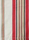 Red, taupe, and brown striped ticking. Spain c.1940 - Lot of 3 pieces