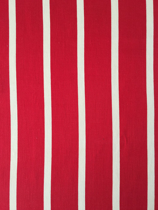 Ticking in white and red stripes. Spain c.1950 - Lot of 4 pieces