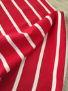 Ticking in white and red stripes. Spain c.1950 - Lot of 4 pieces