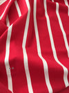 Ticking in white and red stripes. Spain c.1950 - Lot of 4 pieces