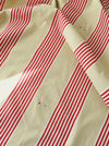 Red striped ticking. Spain c.1900 - Lot of 3 pieces