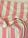 Red striped ticking. Spain c.1900 - Lot of 3 pieces