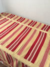 Red and gray striped ticking. Spain c.1900 - 133 cm × 2.7 meters