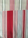 Red and gray striped ticking. Spain c.1900 - 133 cm × 2.7 meters