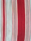 Red and gray striped ticking. Spain c.1900 - 133 cm × 2.7 meters