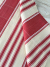 Red striped ticking. Spain c.1900 - Lot of 3 pieces