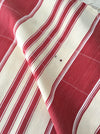 Red striped ticking. Spain c.1900 - Lot of 3 pieces