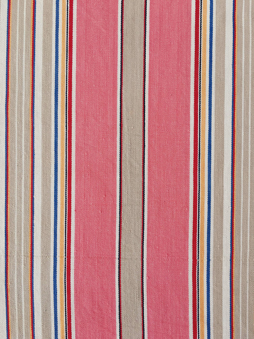 Pink Stripes Antique European Ticking Fabric Recovered Panels REC-RA-ROSA-004B - Ticking Depot