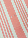 Ticking in white and pink stripes. Spain c.1950 - Lot of 2 pieces