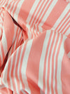 Ticking in white and pink stripes. Spain c.1950 - Lot of 2 pieces