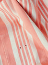 Ticking in white and pink stripes. Spain c.1950 - Lot of 2 pieces