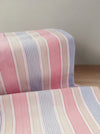Ticking in white, beige and pink stripes. Spain c.1950 - Lot of 2 pieces