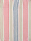 Ticking in white, beige and pink stripes. Spain c.1950 - Lot of 2 pieces