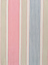Ticking in white, beige and pink stripes. Spain c.1950 - Lot of 2 pieces