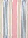 Ticking in white, beige and pink stripes. Spain c.1950 - Lot of 2 pieces