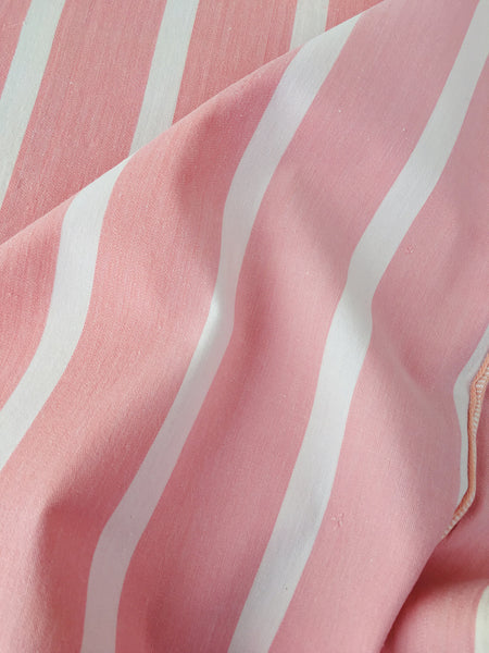 Pink Stripes Antique European Ticking Fabric Recovered Panels REC-RA-ROSA-009 - Ticking Depot