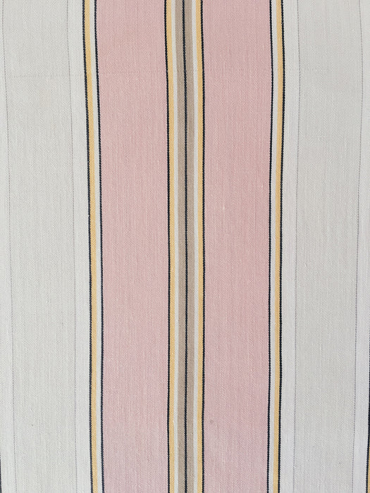 Pink Stripes Antique European Ticking Fabric Recovered Panels REC-RA-ROSA-013C - Ticking Depot