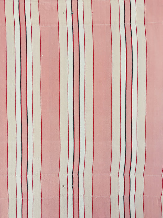 Ticking in light and dark pink stripes. Spain c.1940 - Lot of 2 pieces