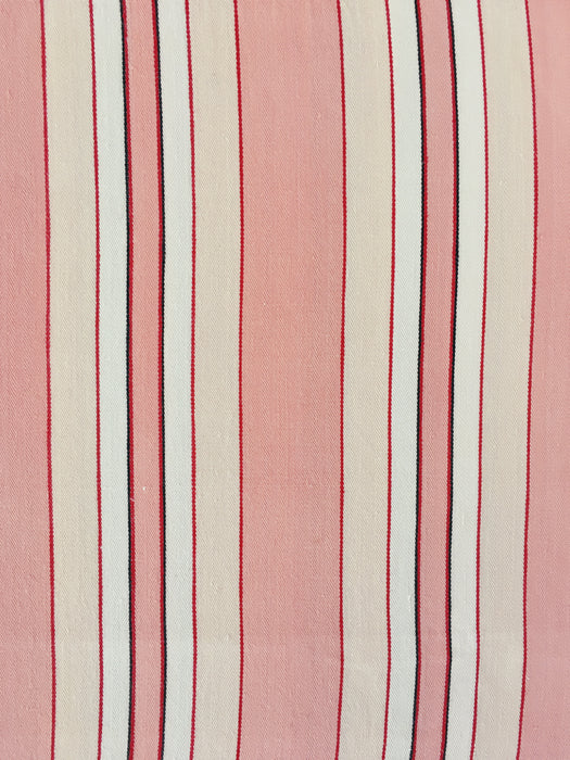 Ticking in light and dark pink stripes. Spain c.1940 - Lot of 2 pieces