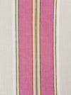 Ticking in hot pink and gray stripes. Spain c.1940 - 48×123 cm