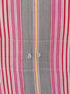 Ticking in hot pink and gray stripes. Spain c.1950 - Lot of 2 pieces