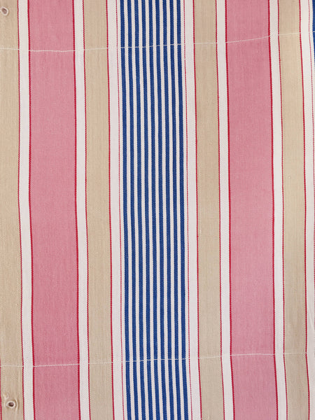 Pink Stripes Antique European Ticking Fabric Recovered Panels REC-RA-ROSA-019 - Ticking Depot
