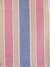 Ticking in pink, blue and beige stripes. Spain c.1950 - Lot of 2 pieces